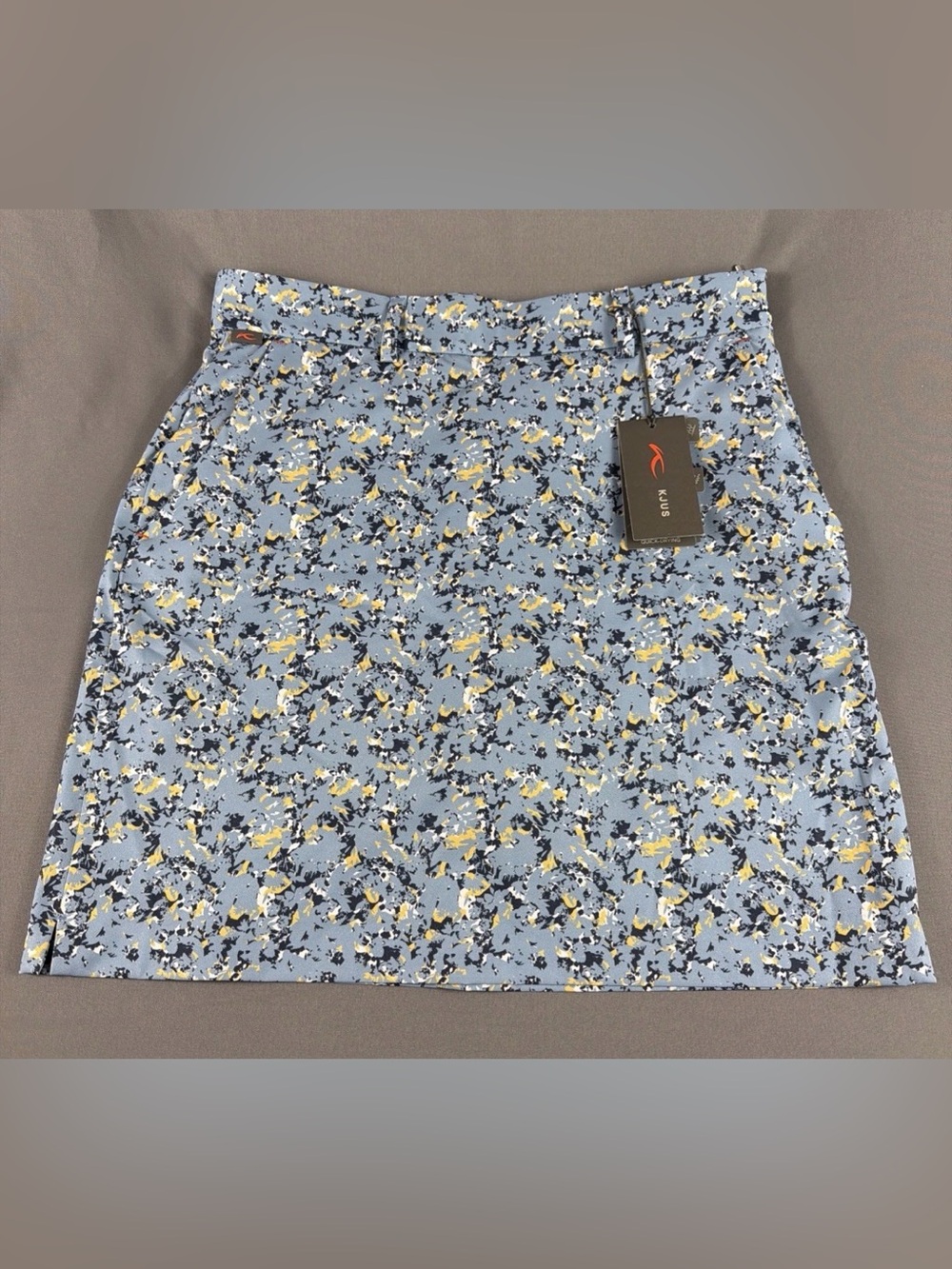 KJUS Womens Golf Skort Ice Printed Small Blue Polyester Spandex NWT MSRP $149